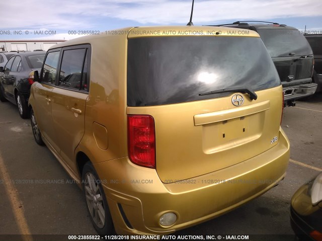 JTLKE50E181054288 - 2008 TOYOTA SCION XB 金色 照片 3