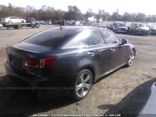 JTHBF5C21B5142752 - 2011 LEXUS IS 250 GRAY photo 4