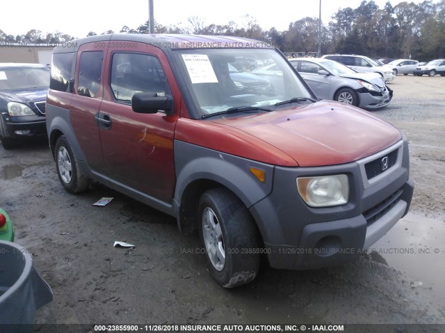 5J6YH18514L003490 - 2004 HONDA ELEMENT EX ORANGE photo 1