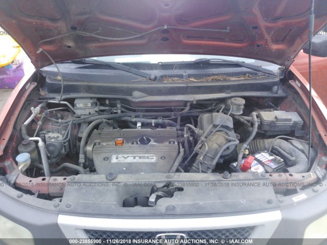 5J6YH18514L003490 - 2004 HONDA ELEMENT EX ORANGE photo 10