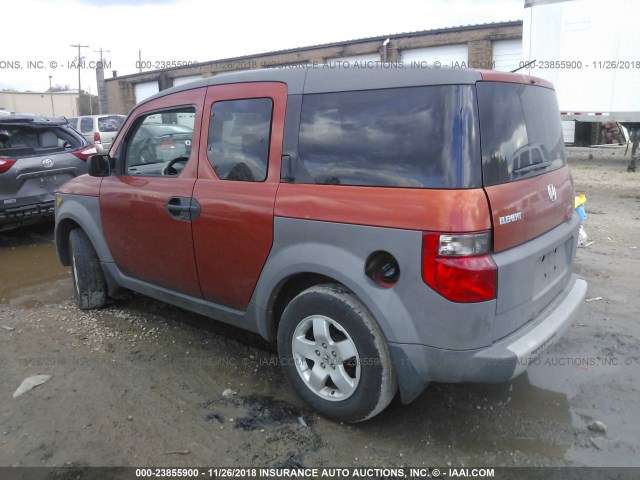 5J6YH18514L003490 - 2004 HONDA ELEMENT EX ORANGE photo 3