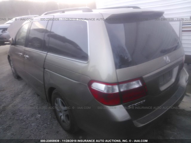 5FNRL387X6B412776 - 2006 HONDA ODYSSEY EXL GOLD photo 3