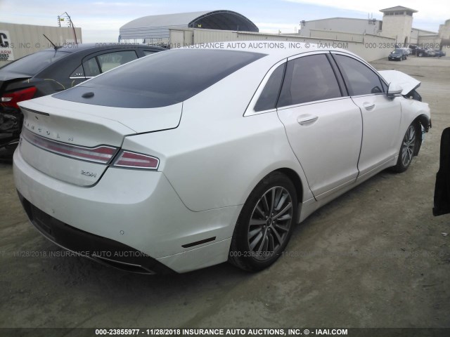 3LN6L5KU2HR614103 - 2017 LINCOLN MKZ HYBRID PREMIER WHITE photo 4