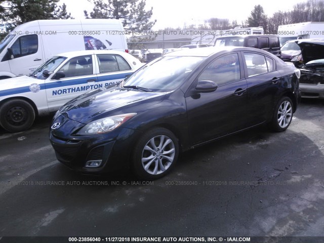 JM1BL1S61A1326652 - 2010 MAZDA 3 S BLACK photo 2