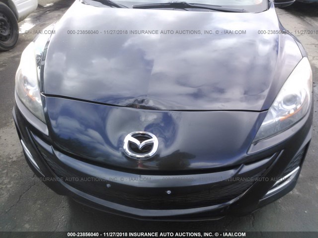 JM1BL1S61A1326652 - 2010 MAZDA 3 S BLACK photo 6