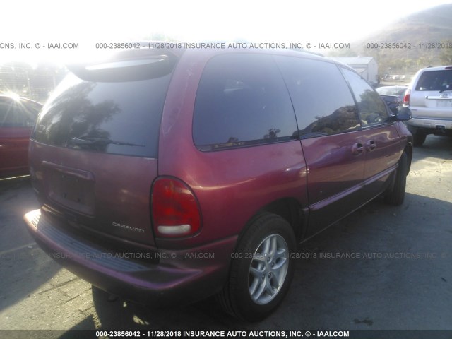 1B4GP45R7XB623460 - 1999 DODGE CARAVAN SE/SPORT MAROON photo 4