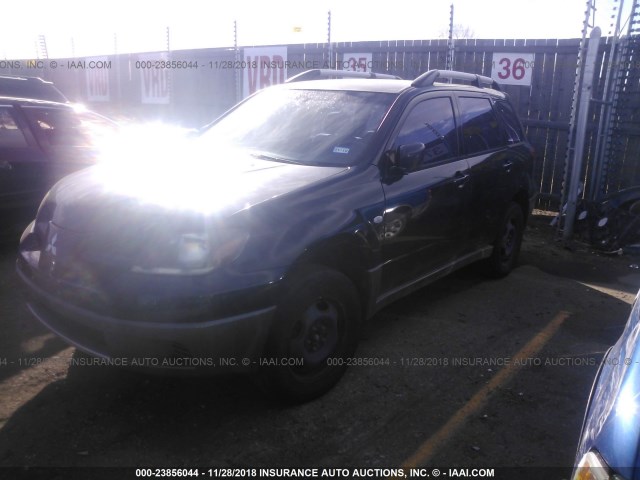 JA4LZ31G13U072560 - 2003 MITSUBISHI OUTLANDER LS BLACK photo 2