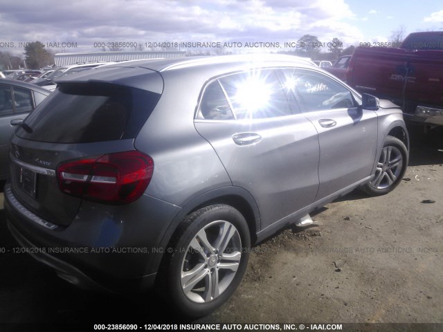 WDCTG4GB9FJ096943 - 2015 MERCEDES-BENZ GLA 250 4MATIC GRAY photo 4