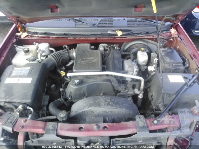 1GKDT13S232375011 - 2003 GMC ENVOY RED photo 10