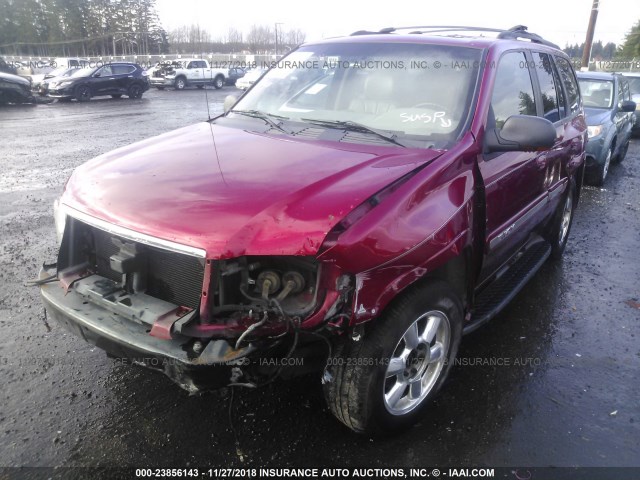 1GKDT13S232375011 - 2003 GMC ENVOY RED photo 2