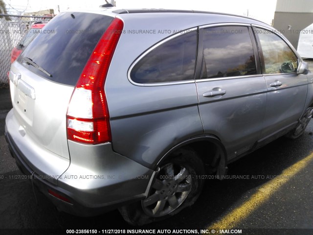 JHLRE48708C058494 - 2008 HONDA CR-V EXL SILVER photo 4