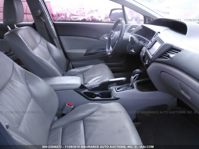 2HGFB2F95CH518581 - 2012 HONDA CIVIC EXL BLACK photo 5