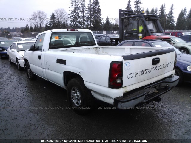 1GCEC14X34Z213116 - 2004 CHEVROLET SILVERADO C1500 WHITE photo 3