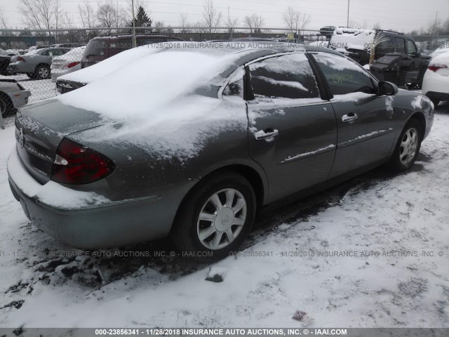 2G4WC532251269720 - 2005 BUICK LACROSSE CX GRAY photo 4