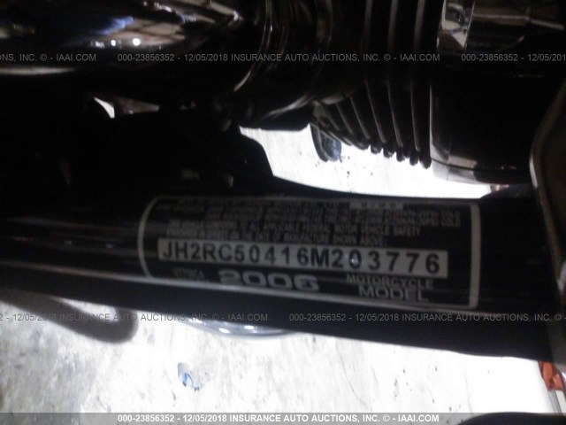 JH2RC50416M203776 - 2006 HONDA VT750 CA SILVER photo 10