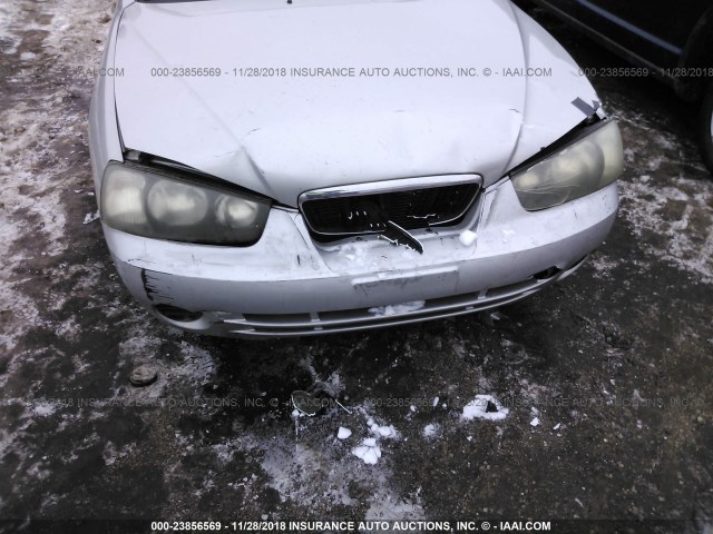 KMHDN45D92U348537 - 2002 HYUNDAI ELANTRA GLS/GT SILVER photo 6