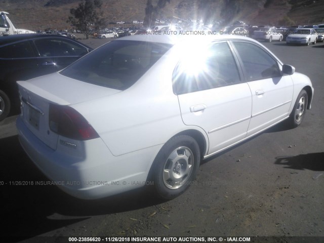 JHMES96623S002016 - 2003 HONDA CIVIC HYBRID WHITE photo 4