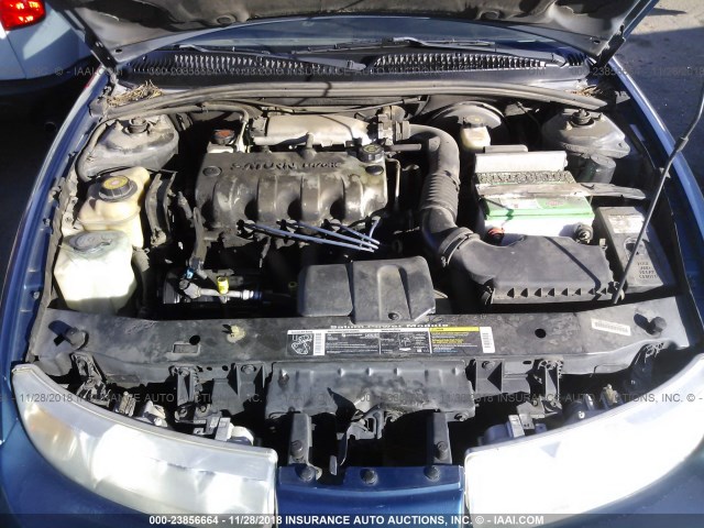 1G8ZP1282YZ180854 - 2000 SATURN SC1 BLUE photo 10