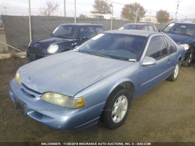 1FALP62W3RH110655 - 1994 FORD THUNDERBIRD LX BLUE photo 2