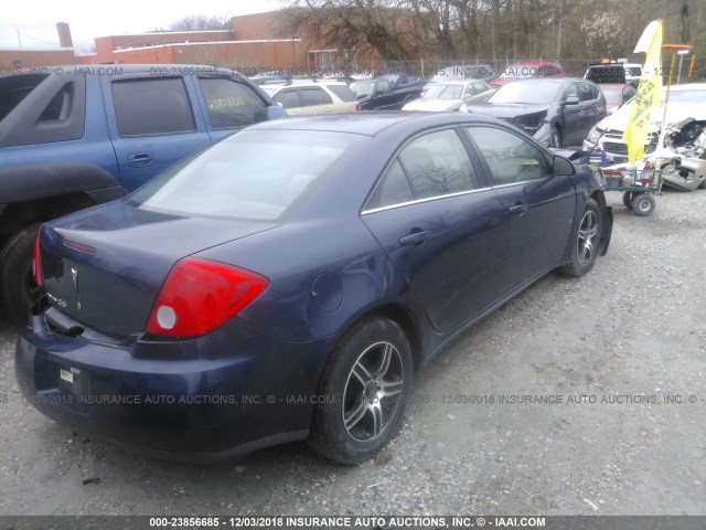 1G2ZF57B284282645 - 2008 PONTIAC G6 VALUE LEADER/BASE BLUE photo 4