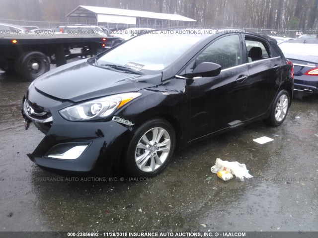 KMHD35LH3FU241152 - 2015 HYUNDAI ELANTRA GT BLACK photo 2