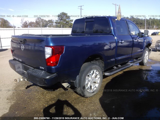 1N6BA1F28GN517335 - 2016 NISSAN TITAN XD SL/PLATINUM RESERVE BLUE photo 4