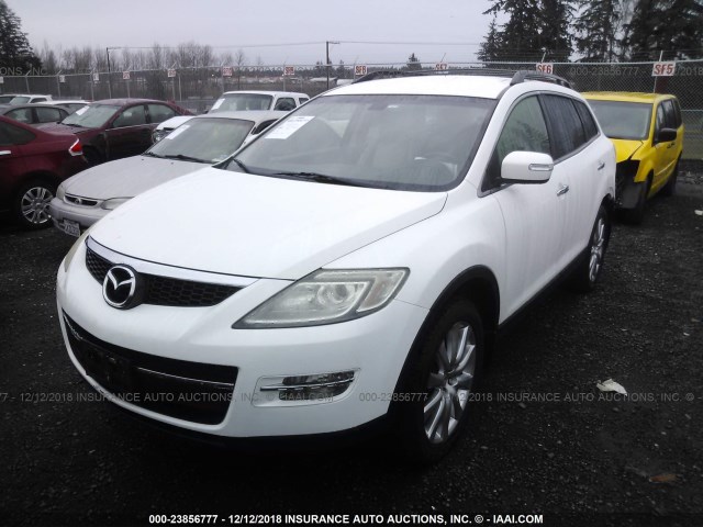 JM3TB28V380152151 - 2008 MAZDA CX-9 WHITE photo 2