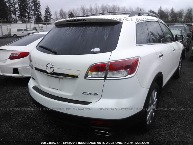 JM3TB28V380152151 - 2008 MAZDA CX-9 WHITE photo 4