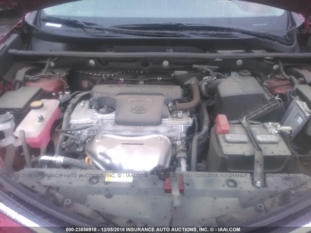 2T3ZFREV3HW394101 - 2017 TOYOTA RAV4 LE წითელი ფოტო 10