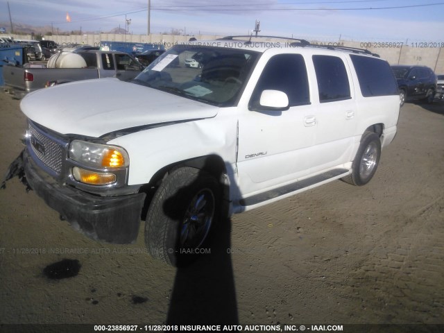 1GKFK66UX5J251440 - 2005 GMC YUKON XL DENALI WHITE photo 2