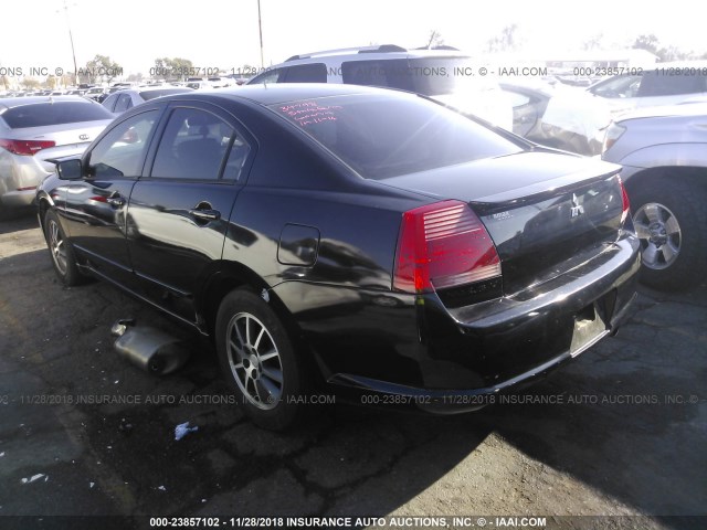 4A3AB56S75E025117 - 2005 MITSUBISHI GALANT LS PREMIUM BLACK photo 3