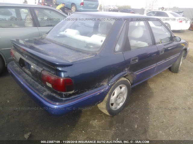 1Y1SL5452NZ052005 - 1992 GEO PRIZM GSI BLUE photo 4