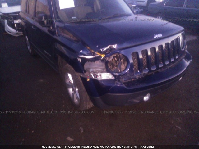 1C4NJPFB1DD169611 - 2013 JEEP PATRIOT LATITUDE BLUE photo 6