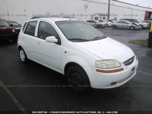 KL1TD62644B149678 - 2004 CHEVROLET AVEO WHITE photo 1