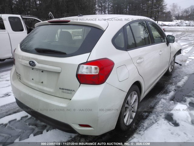 JF1GPAB64DH863950 - 2013 SUBARU IMPREZA PREMIUM WHITE photo 4