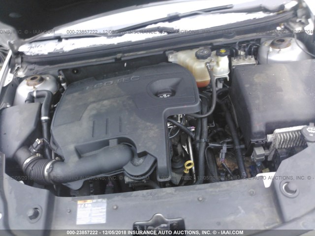 1G1ZB5E12BF236173 - 2011 CHEVROLET MALIBU LS ვერცხლისფერი ფოტო 10