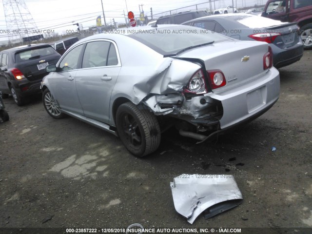 1G1ZB5E12BF236173 - 2011 CHEVROLET MALIBU LS ვერცხლისფერი ფოტო 3