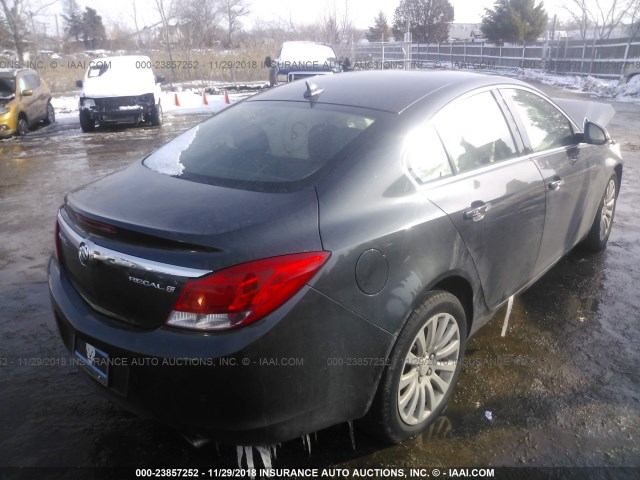 2G4GS5EV7D9215988 - 2013 BUICK REGAL PREMIUM GRAY photo 4