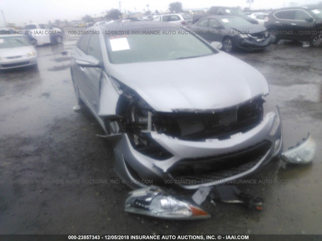 KMHEC4A40DA051130 - 2013 HYUNDAI SONATA HYBRID Pewter photo 6