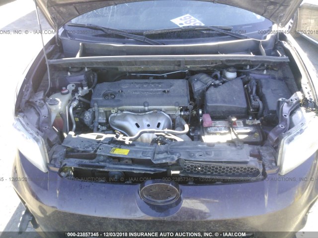 JTLZE4FEXFJ067599 - 2015 TOYOTA SCION XB Бордовый фото 10