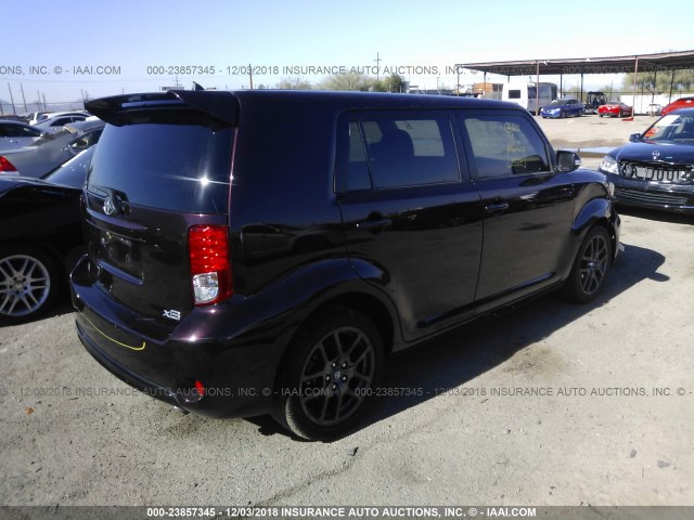 JTLZE4FEXFJ067599 - 2015 TOYOTA SCION XB Бордовый фото 4