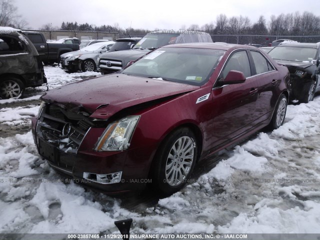 1G6DS5EV3A0114396 - 2010 CADILLAC CTS PREMIUM COLLECTION RED photo 2