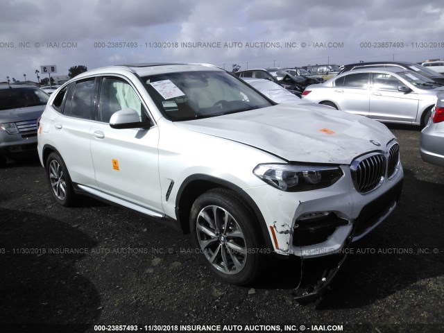 5UXTR7C5XKLE94535 - 2019 BMW X3 SDRIVE30I WHITE photo 1