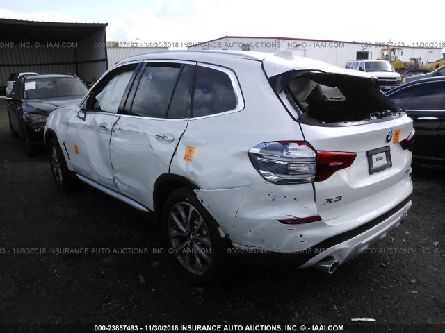 5UXTR7C5XKLE94535 - 2019 BMW X3 SDRIVE30I WHITE photo 3