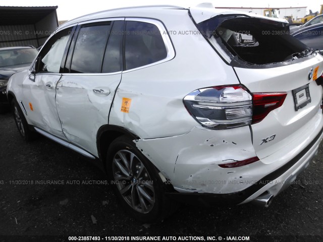 5UXTR7C5XKLE94535 - 2019 BMW X3 SDRIVE30I WHITE photo 6