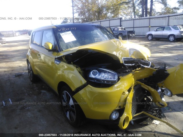 KNDJX3A54E7025641 - 2014 KIA SOUL ! YELLOW photo 1