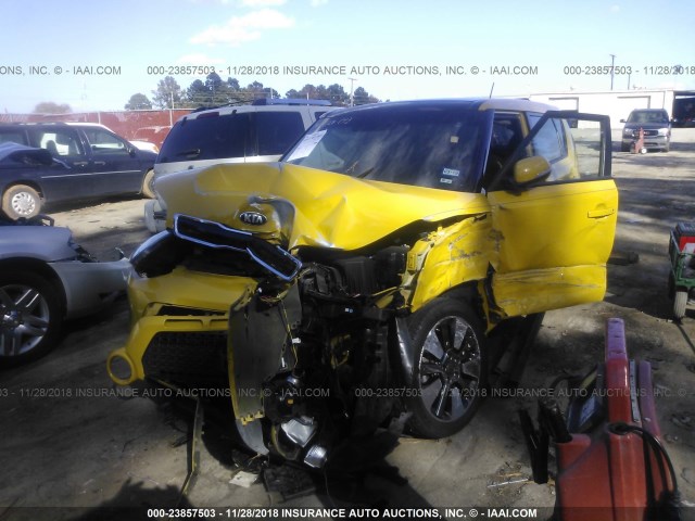 KNDJX3A54E7025641 - 2014 KIA SOUL ! YELLOW photo 2