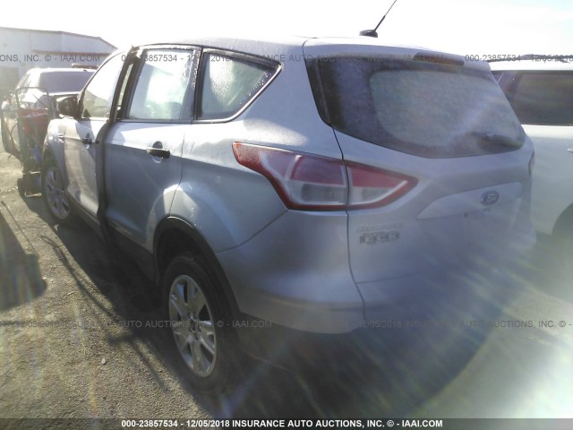 1FMCU0F74EUB15699 - 2014 FORD ESCAPE S SILVER photo 3