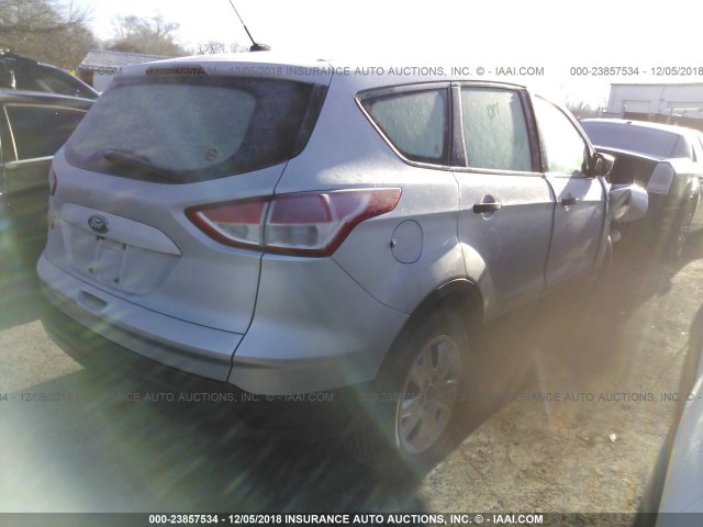 1FMCU0F74EUB15699 - 2014 FORD ESCAPE S SILVER photo 4