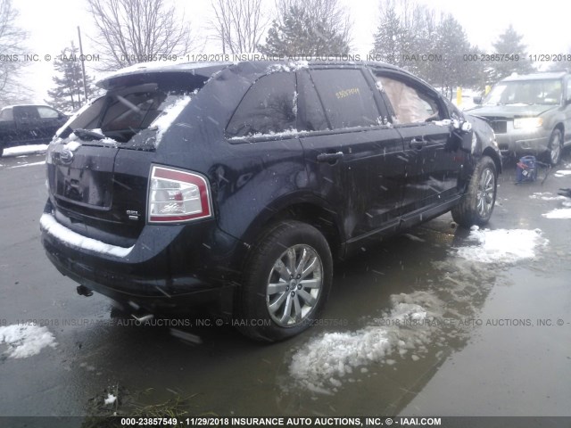 2FMDK4JC5ABA37858 - 2010 FORD EDGE SEL BLACK photo 4